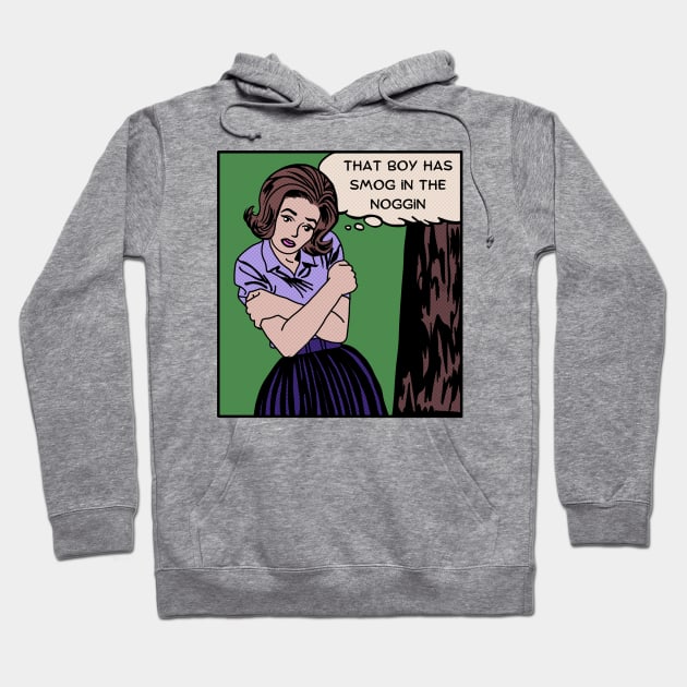 Comic Woman - Smog in the Noggin Hoodie by Slightly Unhinged